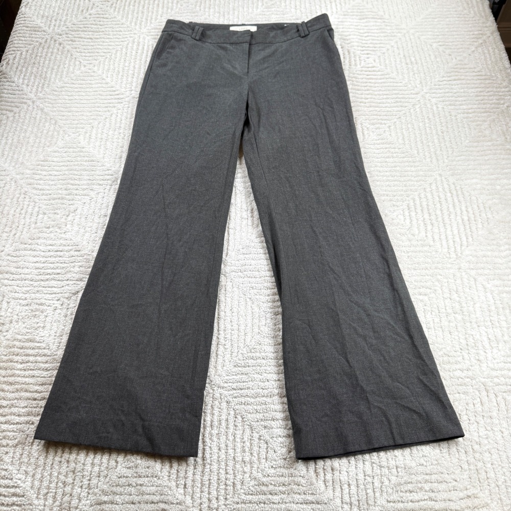 LOFT Marisa Wide Leg Pant Women 6 Gray Dress Trousers Work Office Career Casual